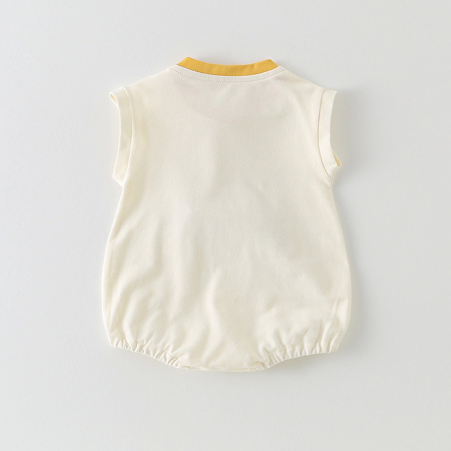 Print Short Sleeve Triangular Crawler Outfit for Baby Boys and Girls