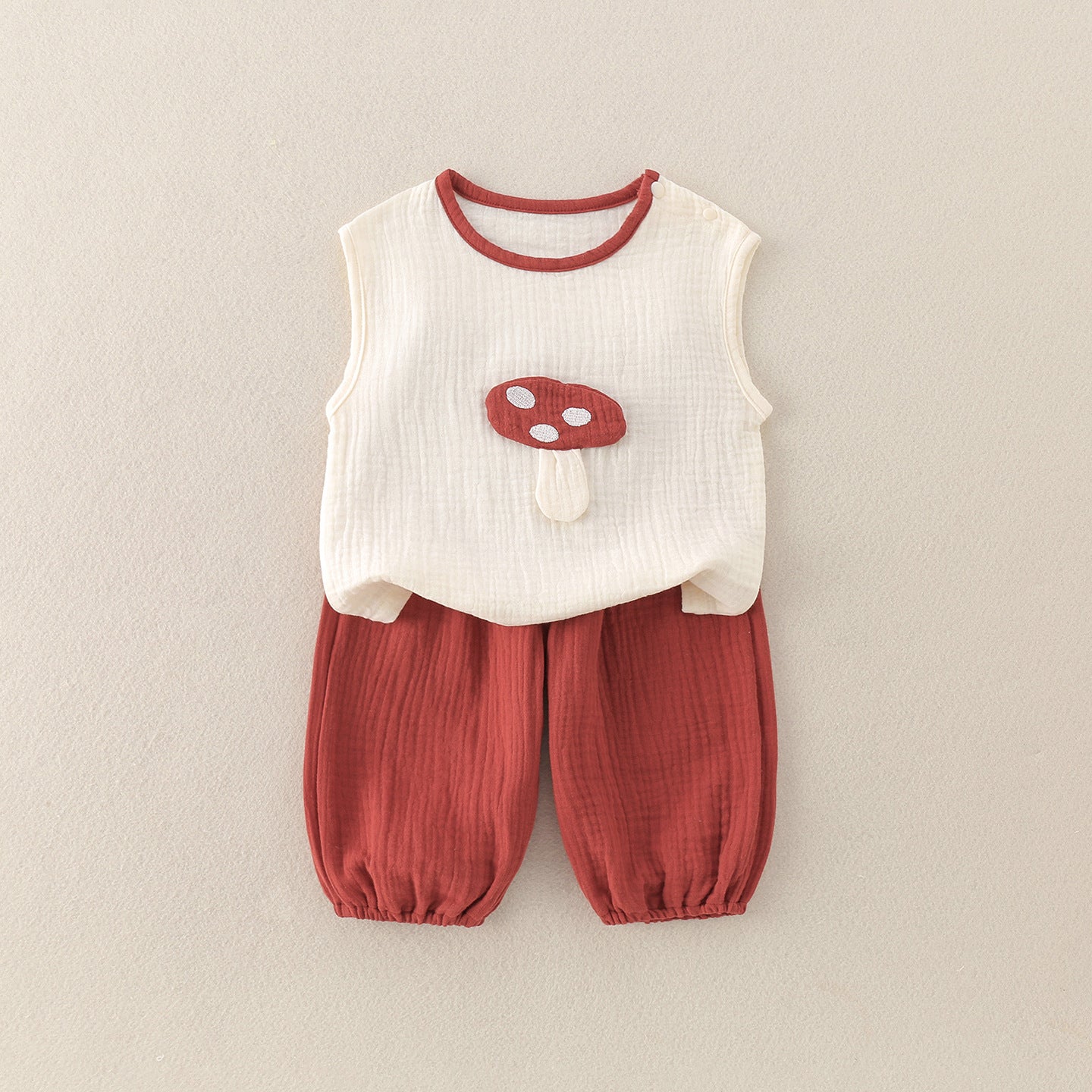 Lightweight Linen Vest Set for Boys and Girls