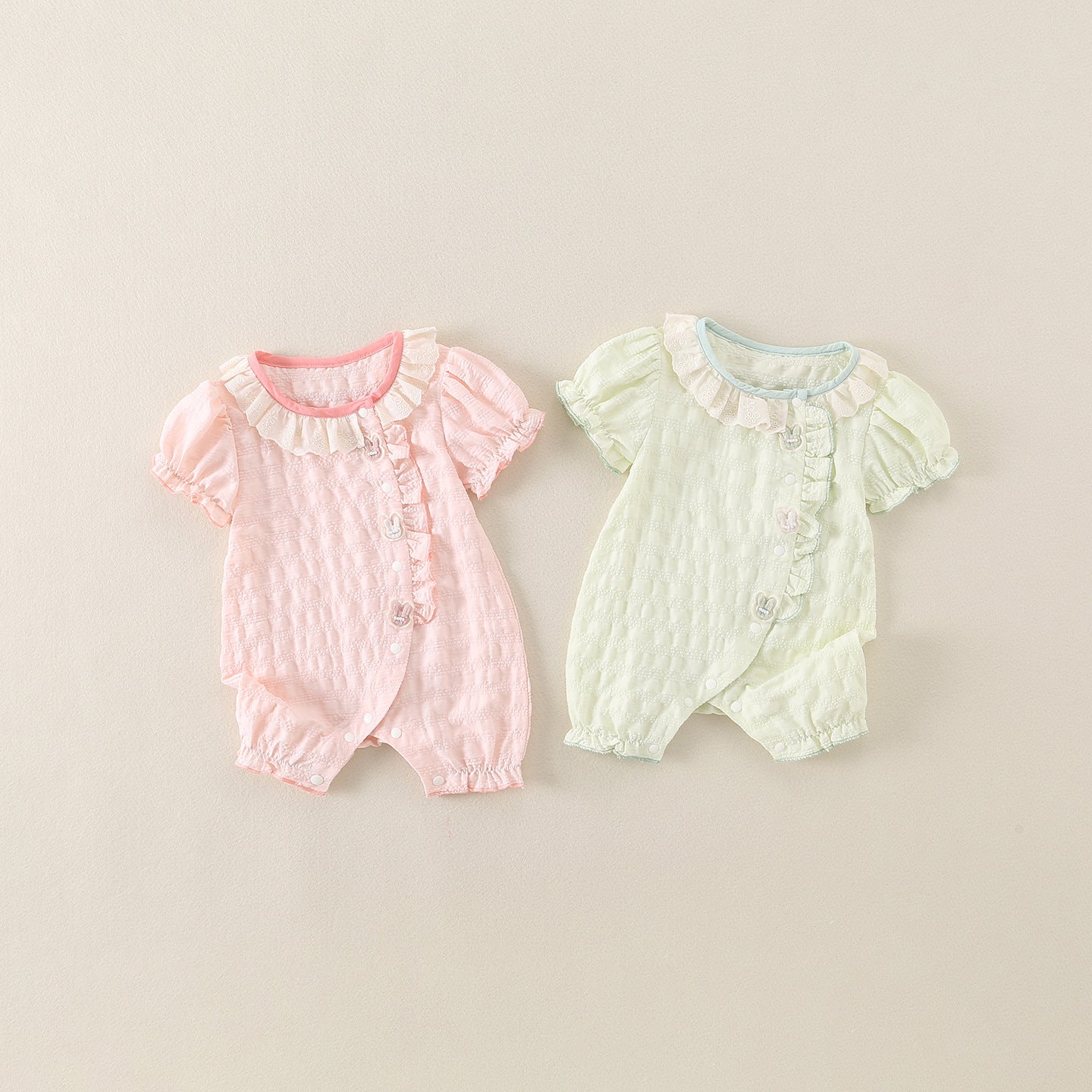 One-piece Cartoon Outfit for Baby Girls