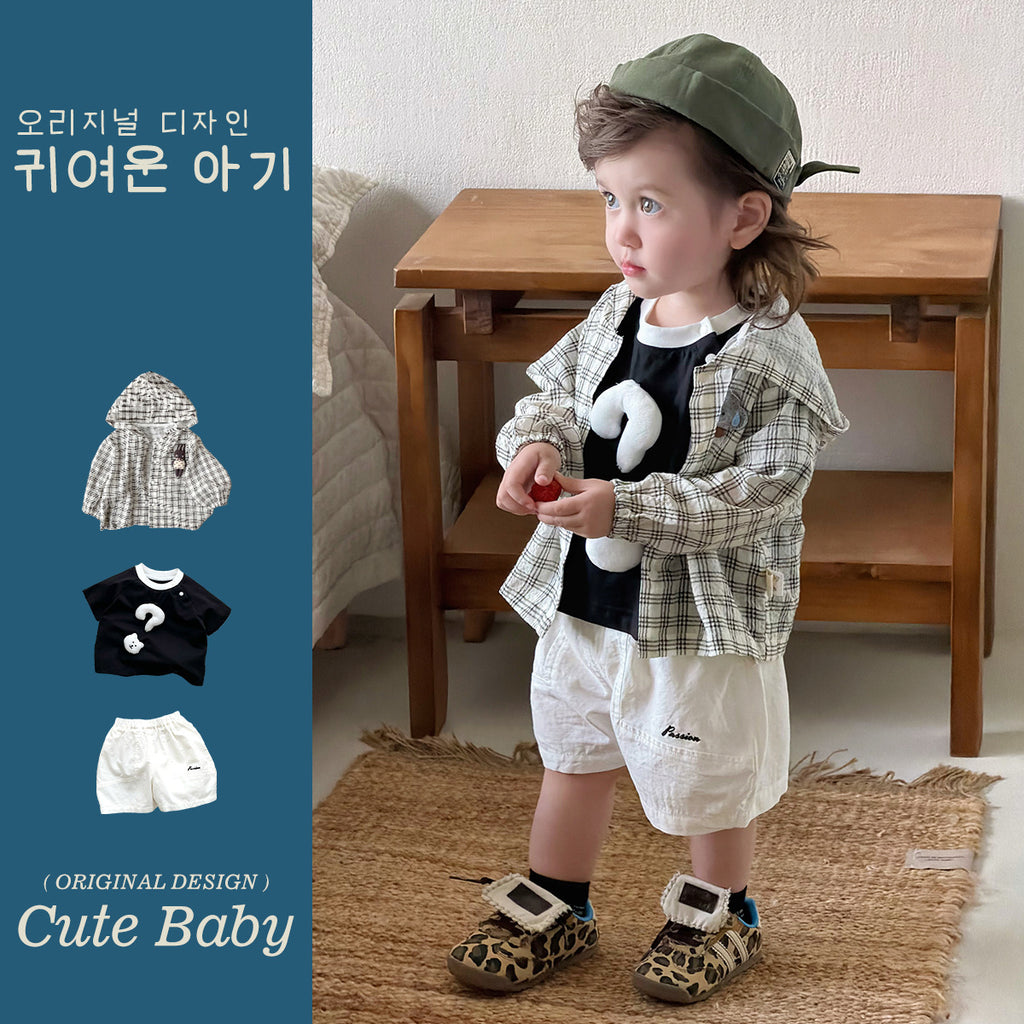 Outfit Set Lightweight Sun Protection Black Short Sleeve T-Shirt  Shorts Two-Piece Casual Clothes