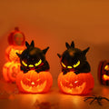 MyKids-USA® Halloween Pumpkin Lantern Decoration – Electronic Candle Night Light with Black Cat